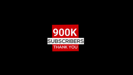 900.000-Abonnenten-Danken-Ihnen,-Banner-Abonnement,-Transparenter-Animationshintergrund-Mit-Alphakanal